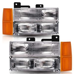 Chrome OEM Headlights and Bumper Lamps for Chevy