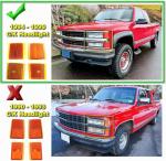 Chrome OEM Headlights and Bumper Lamps for Chevy