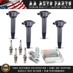 Ignition Coil and NGK Spark Plug Set for Chrysler Dodge Jeep