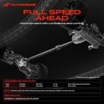 A-Premium Complete Rear Driveshaft for Jeep Wrangler