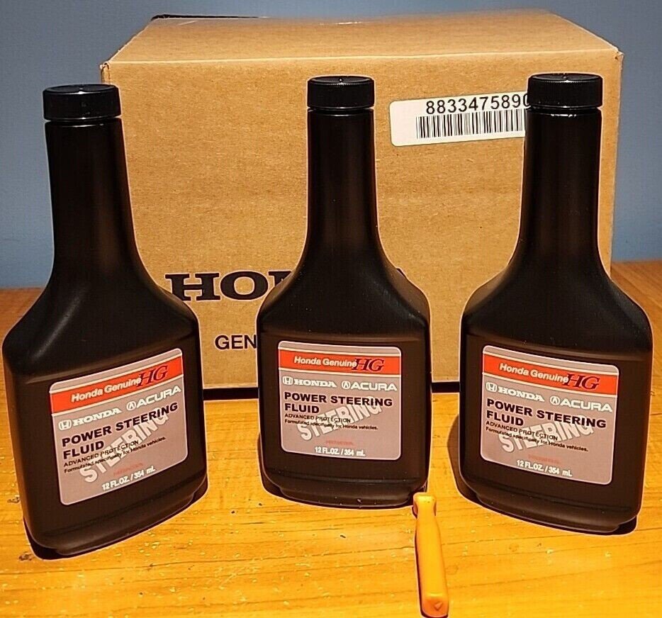 Honda OEM Genuine Power Steering Fluid 3 Bottles