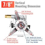 YAMATIC 7/8" Shaft 3000 PSI Pressure Washer Pump