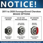 13.78" Drilled Brake Rotors & Pads for Grand Cherokee