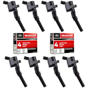MAS Ignition Coils & Motorcraft Spark Plugs Set