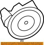 Ford Power Side View Mirror Motor, Left/Right