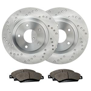 Brake Rotors and Pads for 2007-2017 Jeep Wrangler