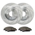Brake Rotors and Pads for 2007-2017 Jeep Wrangler