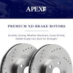 Brake Rotors and Pads for 2007-2017 Jeep Wrangler