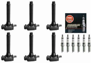 HIKARU Ignition Coils & NGK Spark Plugs Set
