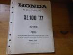 Honda OEM Parts Catalog XL100 1977 P8259
