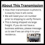 2016 Jeep Patriot 2.4L 4WD Transmission Assembly