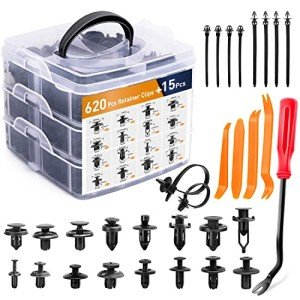 635-Piece Car Push Retainer Clips Assortment