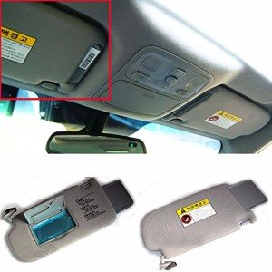 Hyundai Tucson Left Sunvisor Assembly Gray 2005-2009