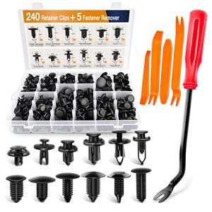 240PCS Car Bumper Retainer Clips Fastener Kit