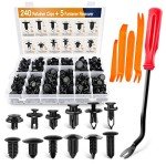 240PCS Car Bumper Retainer Clips Fastener Kit