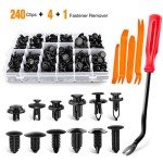 240PCS Car Bumper Retainer Clips Fastener Kit