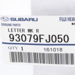 Subaru Impreza WRX STI Rear Trunk Emblem