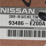 Nissan Rear Gate Cover - Black/Charcoal 93486-EZ00A