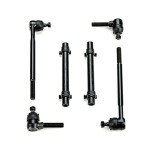 Black Polyurethane Front Suspension Rebuild Kit, 27 Pieces