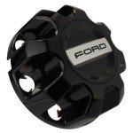 Gloss Black Rear Wheel Center Cap for Ford Super Duty