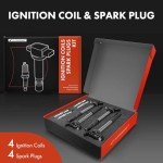 Ignition Coil Pack and Spark Plugs Set for Toyota