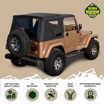Sierra Offroad Black Soft Top for Jeep Wrangler