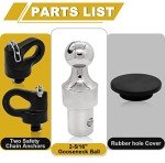 Gooseneck Hitch Ball Kit for Ford & Chevy