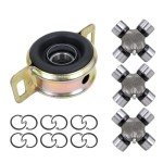 Drive Shaft Center Support Bearing & U-Joints Set