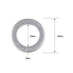 50 Aluminum Oil Crush Washers for Honda Vehicles