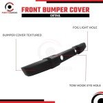 Front Bumper Cover for 2007-2018 Jeep Wrangler JK