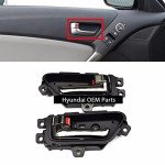 Chrome Inside Door Handle Set for 2009-12 Hyundai Genesis Coupe