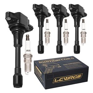 Ignition Coil Pack & Spark Plugs Set for Nissan