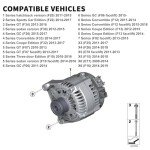 YINAVAGAD 12V Alternator for BMW Models 2012-2016