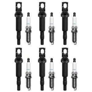 Ignition Coil & Spark Plugs Set for BMW