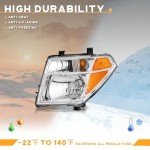 Halogen Headlights for 2005-2008 Nissan Frontier/Pathfinder