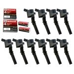 Ignition Coils & Spark Plugs Set for Ford