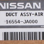 OEM Nissan Altima 2007-2012 Upper Air Intake Duct