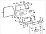 Toyota Back Door Lock Assembly