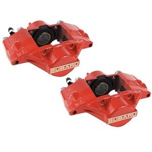 Subaru WRX OEM Red 2 Piston Brake Caliper Set