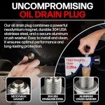 USA-Made M14 Magnetic Oil Drain Plug - Fits Many