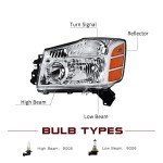 Nissan Titan Headlight Assembly OEM Replacement Pair