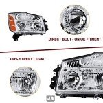 Nissan Titan Headlight Assembly OEM Replacement Pair