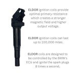 6 Ignition Coils ELDOR OEM for BMW Models