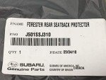 Subaru Forester Rear Seatback Protector Black 2019-2024