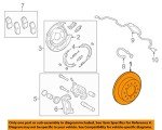 Toyota Brake Rotor Rear Genuine OEM Part (42431-0C011)