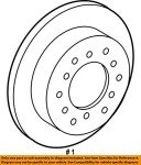 Toyota Brake Rotor Rear Genuine OEM Part (42431-0C011)