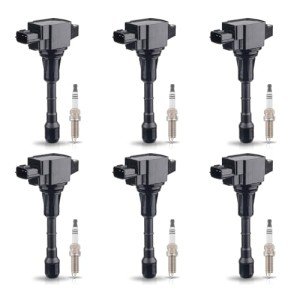 ENA 6-Pack Iridium Spark Plugs and Coils for Nissan