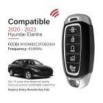 Hyundai Elantra Key Fob Remote Control Replacement