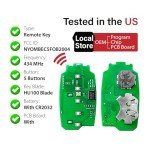 Hyundai Elantra Key Fob Remote Control Replacement