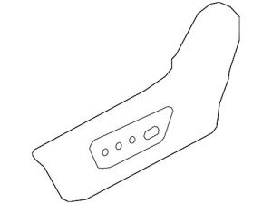 Nissan Front Seat Cushion Finisher Part (87380-4BB3B)